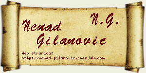 Nenad Gilanović vizit kartica
